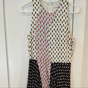 Tanya Taylor multi color polka dot midi summer dress in size 4